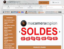 Tablet Screenshot of macameraespion.com